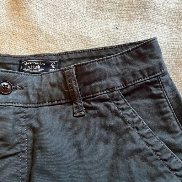 Abercrombie and Fitch Black Trouser Pants size 27/4 - Picture 2 of 5